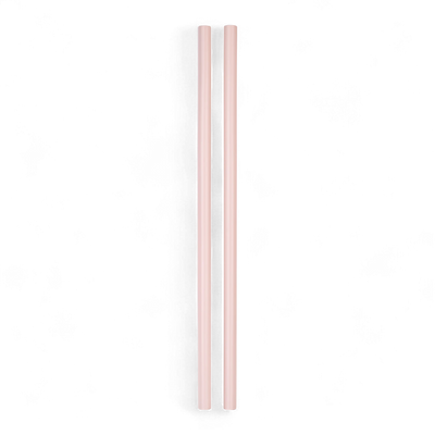 Kit Canudo para Quencher & Tumblers - canudos reutilizáveis 30cm x 10mm, cor rosa, visualizados sobre fundo preto, versáteis e sustentáveis.