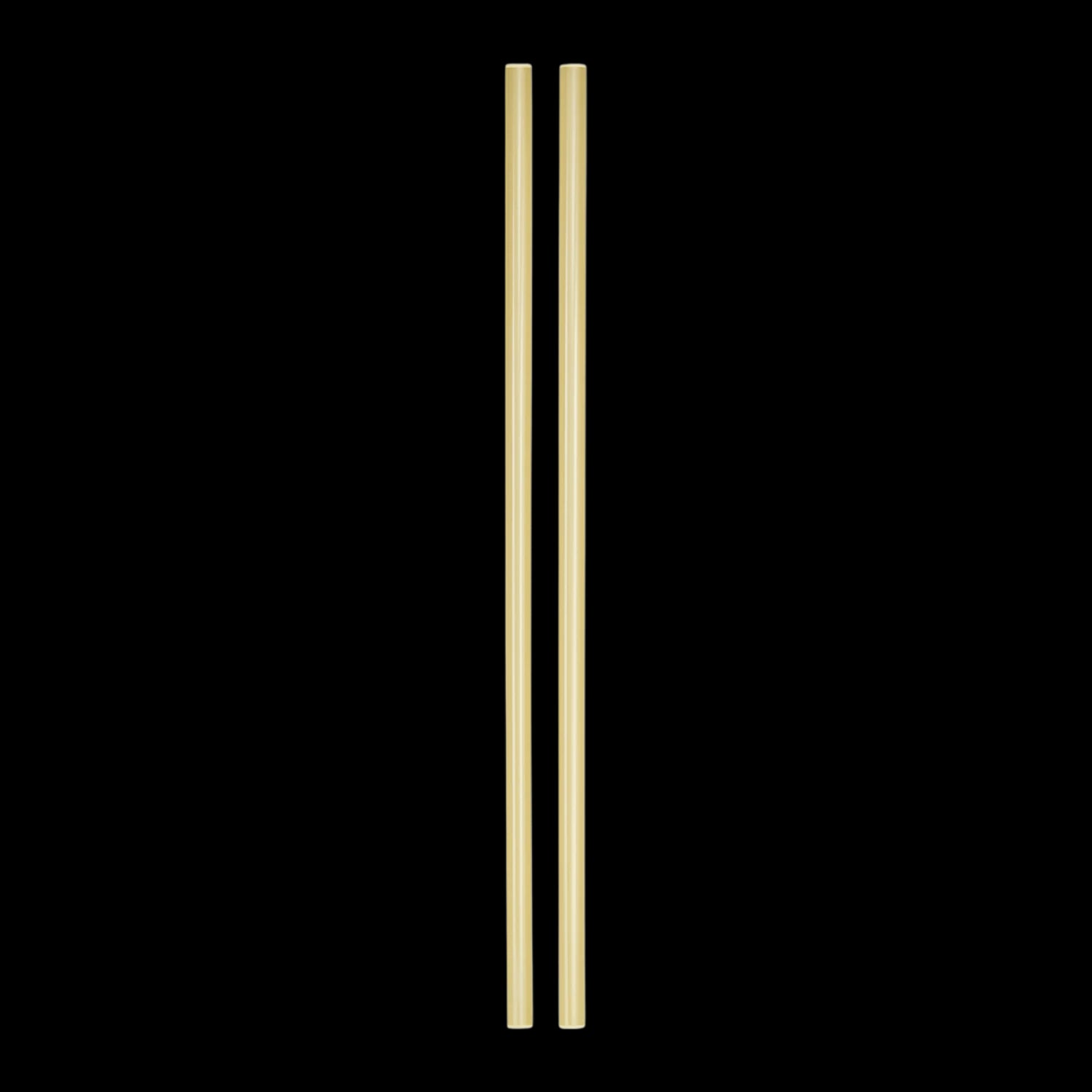 Kit Canudo para Quencher & Tumblers de aço inoxidável, reutilizáveis, dourados, 30cm x 10mm, práticos e sustentáveis.