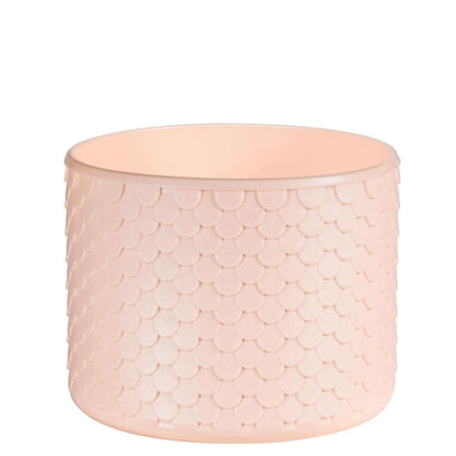 Capa de Silicone Sereia Médio - ( Owala Version ) em rosa, proteção com design escama para garrafas térmicas, tamanho médio.