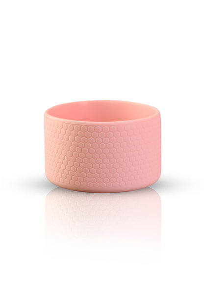 Capa Silicone de Proteção P cor-de-rosa para garrafas, compatível com várias marcas e tamanhos, incluindo Vibets e HydroFlask.