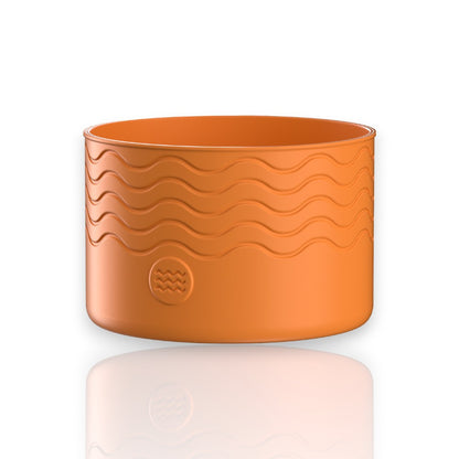 Silicone de proteção G - Urbnsol em laranja vibrante para Hydrotank. Protetor durável e reciclável com dimensões 5,5 x 9,5 Ø.
