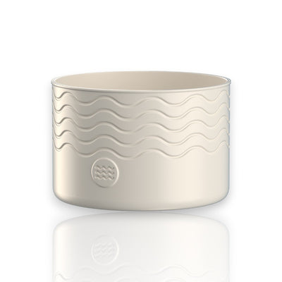 Silicone de proteção G - Urbnsol em cor creme, compatível com Hydrotank, proteção de impacto durável e reciclável. Personalize sua garrafa.