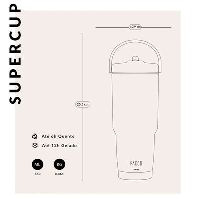 Copo Térmico SuperCup 880ml PACCO