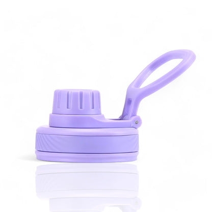 Tampa de alça flexível - Spout lid lilás compatível com garrafas térmicas de 350ml a 1.200ml para uso prático e higiênico.
