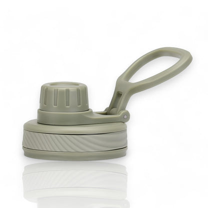 Tampa de alça flexível - Spout lid compatível com garrafas térmicas, ideal para uso prático com uma só mão.