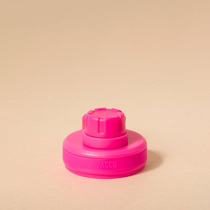 Tampa PACCO Original rosa, design moderno e funcional, feita de polipropileno premium para transporte seguro e confortável.