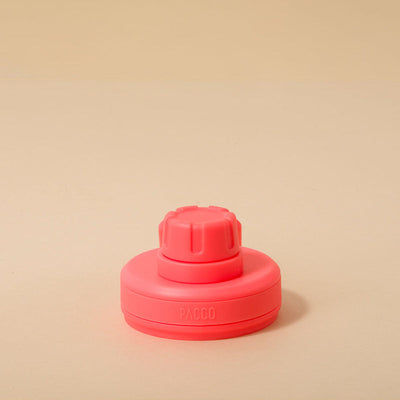 Tampa PACCO Original rosa com design moderno em polipropileno para funcionalidade e conforto no transporte de garrafas.