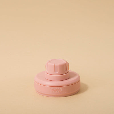 Tampa PACCO Original rosa feita em polipropileno, exibindo design arrojado para funcionalidade e conforto no transporte. Ideal para garrafas.