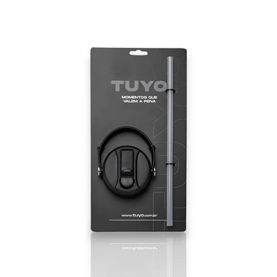 Tampa com canudo - TUYO para hidratação em movimento, compatível com garrafas de 350 mL a 1.2 L.