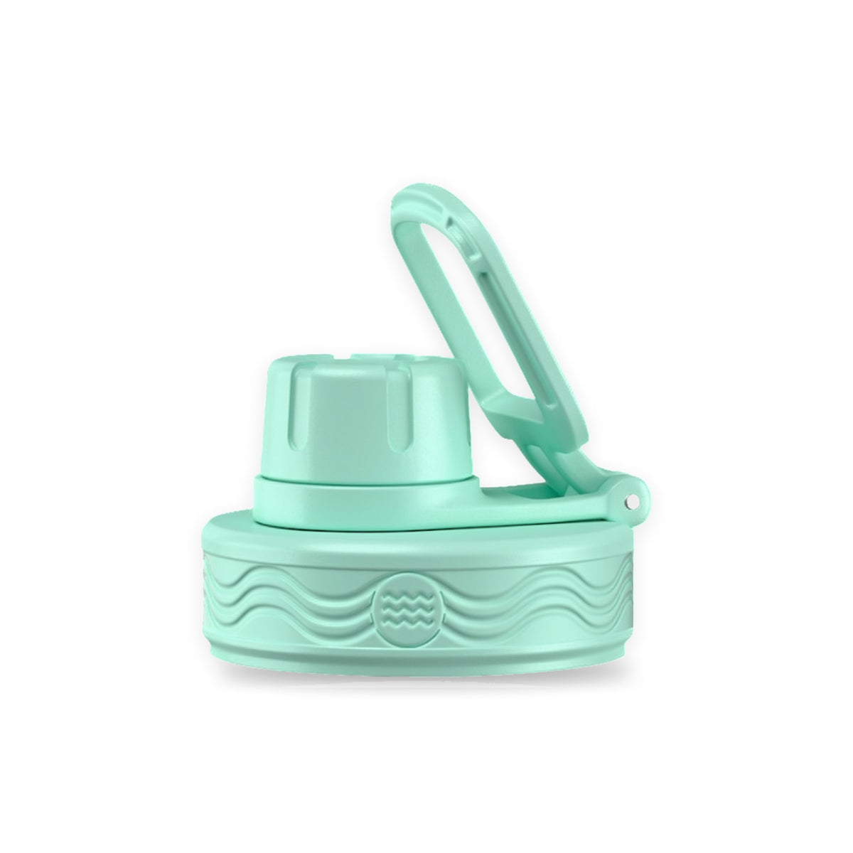 Tampa Urbnsol - Spout Lid em cor verde menta, compatível com garrafas Hydrotank, reciclável, durável e livre de BPA. Sustentabilidade garantida.