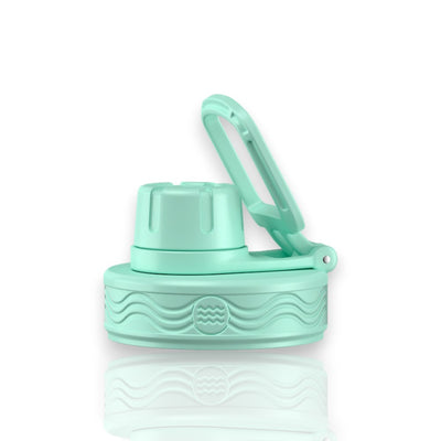 Tampa Urbnsol - Spout Lid em cor verde menta, compatível com garrafas Hydrotank, reciclável, durável e livre de BPA. Sustentabilidade garantida.