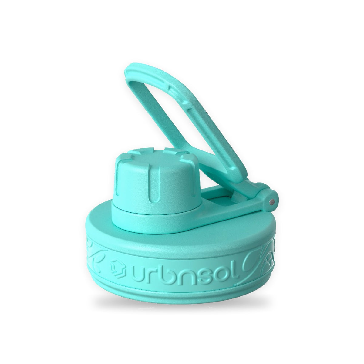 Tampa Urbnsol - Spout Lid compatível com garrafas Hydrotank, reciclável, durável, livre de BPA em azul claro.