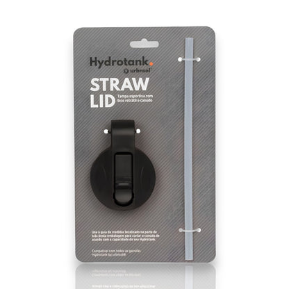 Tampa Urbnsol - Canudo esportivo com bico retrátil, ideal para esportes, livre de BPA, feita de plástico PP5, segurança e praticidade.