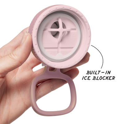 Garrafa Térmica Takeya 650 ml Spout Lid Sport Peony, infográfico com as características