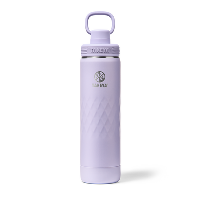 Garrafa Térmica Takeya 650 ml Spout Lid Sport Moonlight, vista frontal com tampa fechada