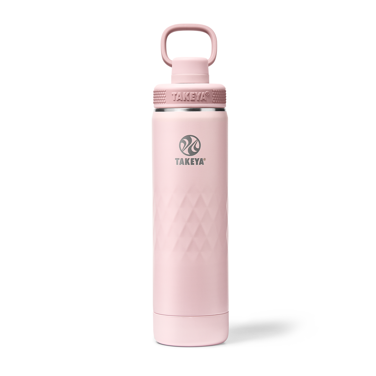 Garrafa Térmica Takeya 650 ml Spout Lid Sport Peony, vista frontal com tampa fechada
