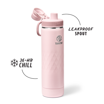 Garrafa Térmica Takeya 650 ml Spout Lid Sport Peony, infográfico com as características, foto 12 de 31