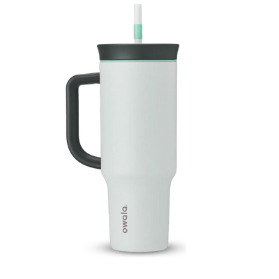 Copo Tumbler Térmico Owala - 1180ml | 40oz com alça e canudo removível, feito em aço inoxidável, isolamento a vácuo.