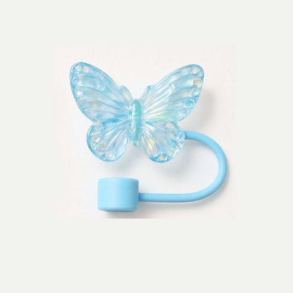 Protetor de Canudo Quencher - Borboleta azul para copos Stanley