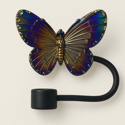 Protetor de Canudo Quencher - Borboleta com design colorido e elegante para copos Stanley ou Owala.