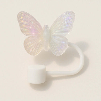 Protetor de Canudo Quencher - Borboleta, acessório higiênico para copo Stanley e Owala com design borboleta encantador.