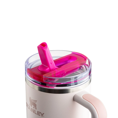 Tampa para copo Quencher 1,18L anti-vazamento com canudo embutido e design moderno.