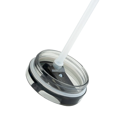 Tampa para copo Quencher anti-vazamento 591 ml até 887 ml Black, detalhe do bico ou canudo
