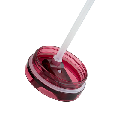 Tampa para copo Quencher anti-vazamento 591ml até 887ml com canudo embutido e sistema flip straw para vedação segura.