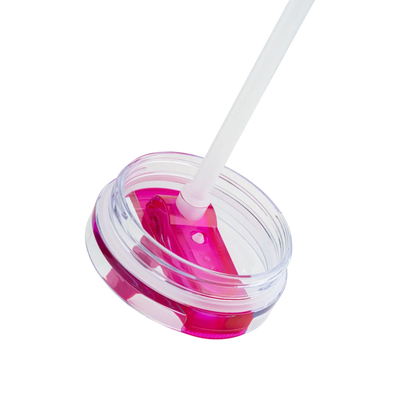 Tampa para copo Quencher 1,18L anti-vazamento com sistema flip straw, vedação total e design moderno.