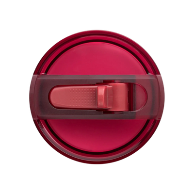 Tampa para copo Quencher anti-vazamento 591ml até 887ml em vermelho, design moderno e vedação total, perfeita para transporte diário.