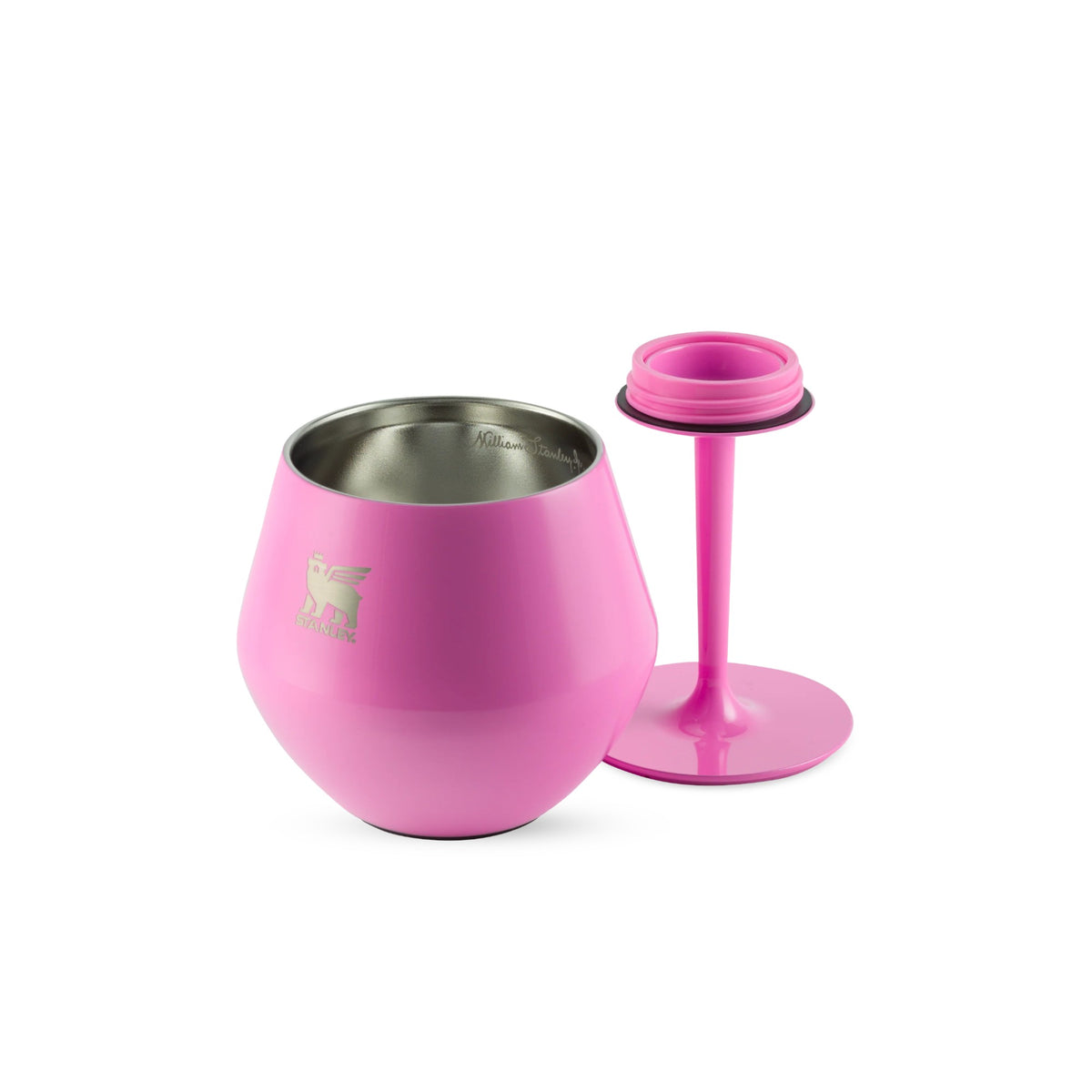Taça Térmica Cocktail Glass Stanley 414ml em rosa com base destacável e design elegante