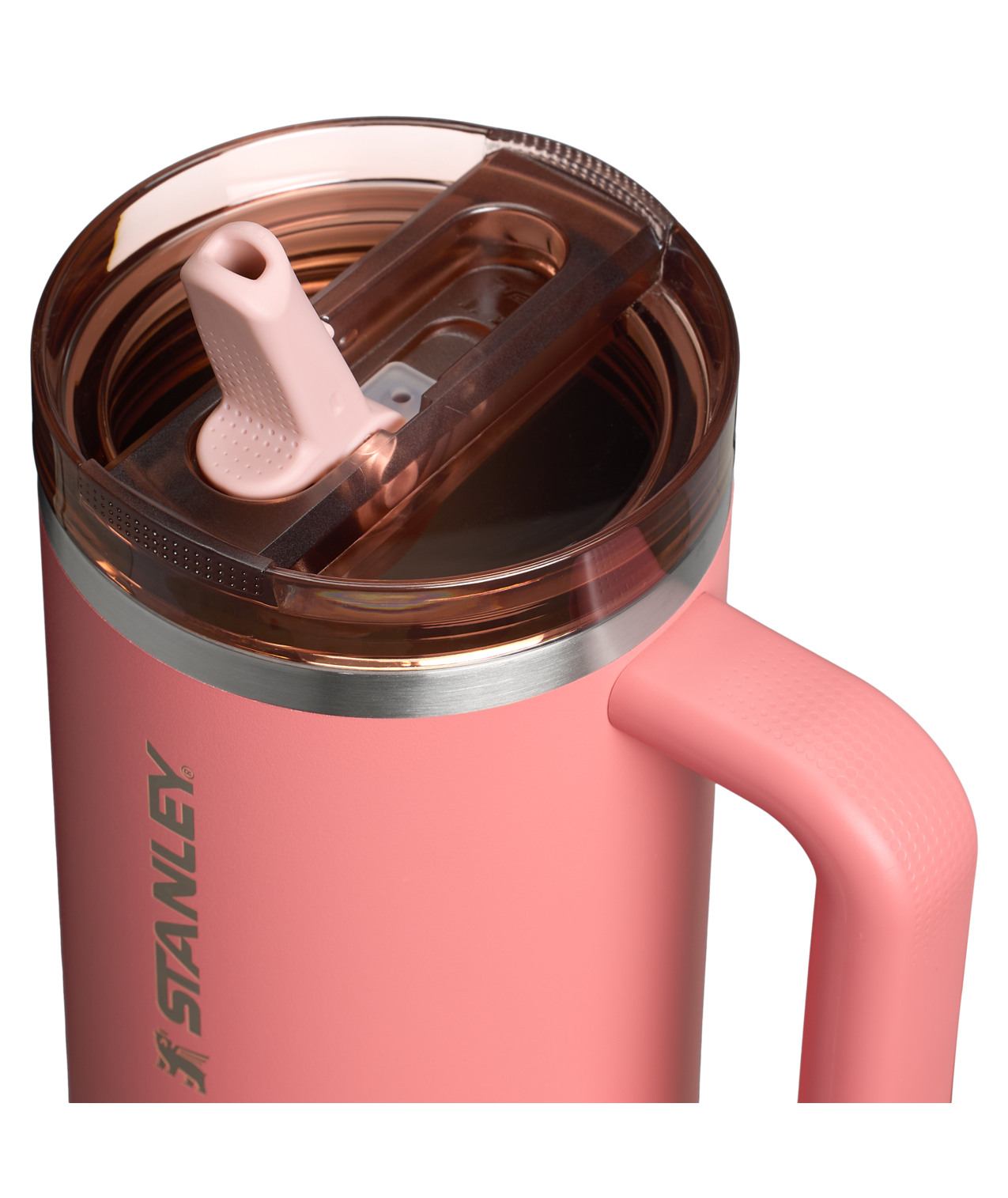 Copo Quencher Protour Stanley | 1,18L em cor rosa com tampa Flip Straw ProTour, isolamento térmico e design moderno.