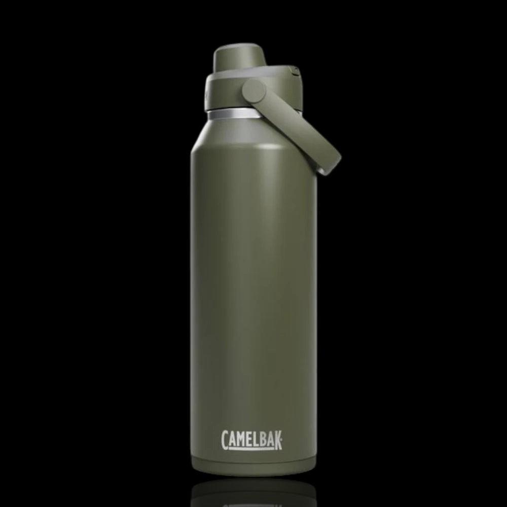 Garrafa Térmica Thrive Camelbak 1,18L, 10h quente, 34h frio, design premium, ideal para hidratação em atividades intensas.