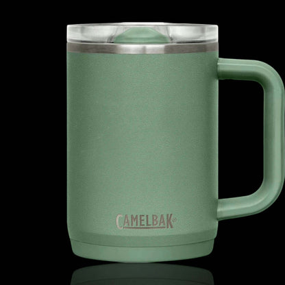 Caneca Térmica Thrive Camelbak 470ml com isolamento de parede dupla, mantém bebidas quentes e frias por horas, prática para o dia a dia.