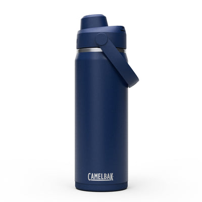 Garrafa Térmica Camelbak Thrive Chug 590ml em azul, ideal para uso diário e hidratação portátil.