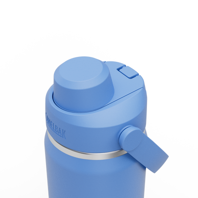 Garrafa Térmica Camelbak Thrive Chug 590ml na cor azul, com tampa prática e design moderno.