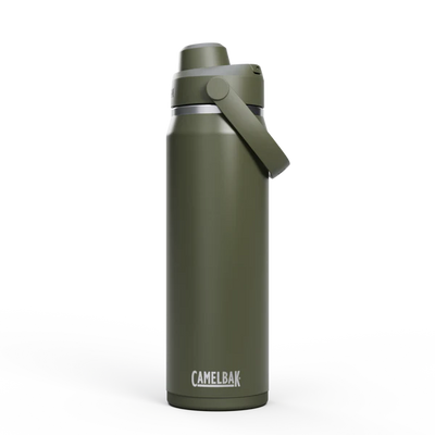 Garrafa Térmica Camelbak Thrive 740ml em tom verde, prática e ideal para hidratação diária.