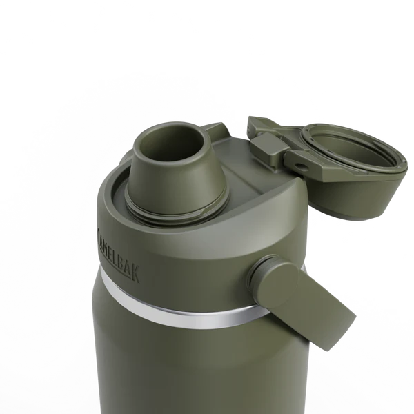 Garrafa Térmica Camelbak Thrive 740ml com tampa e bico para fácil uso e transporte.