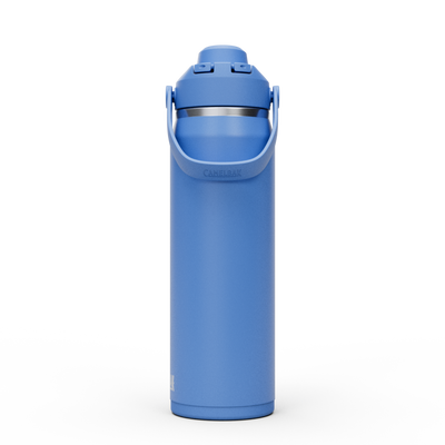 Garrafa Térmica Camelbak Thrive 740ml azul, ideal para hidratação prática e eficiente.