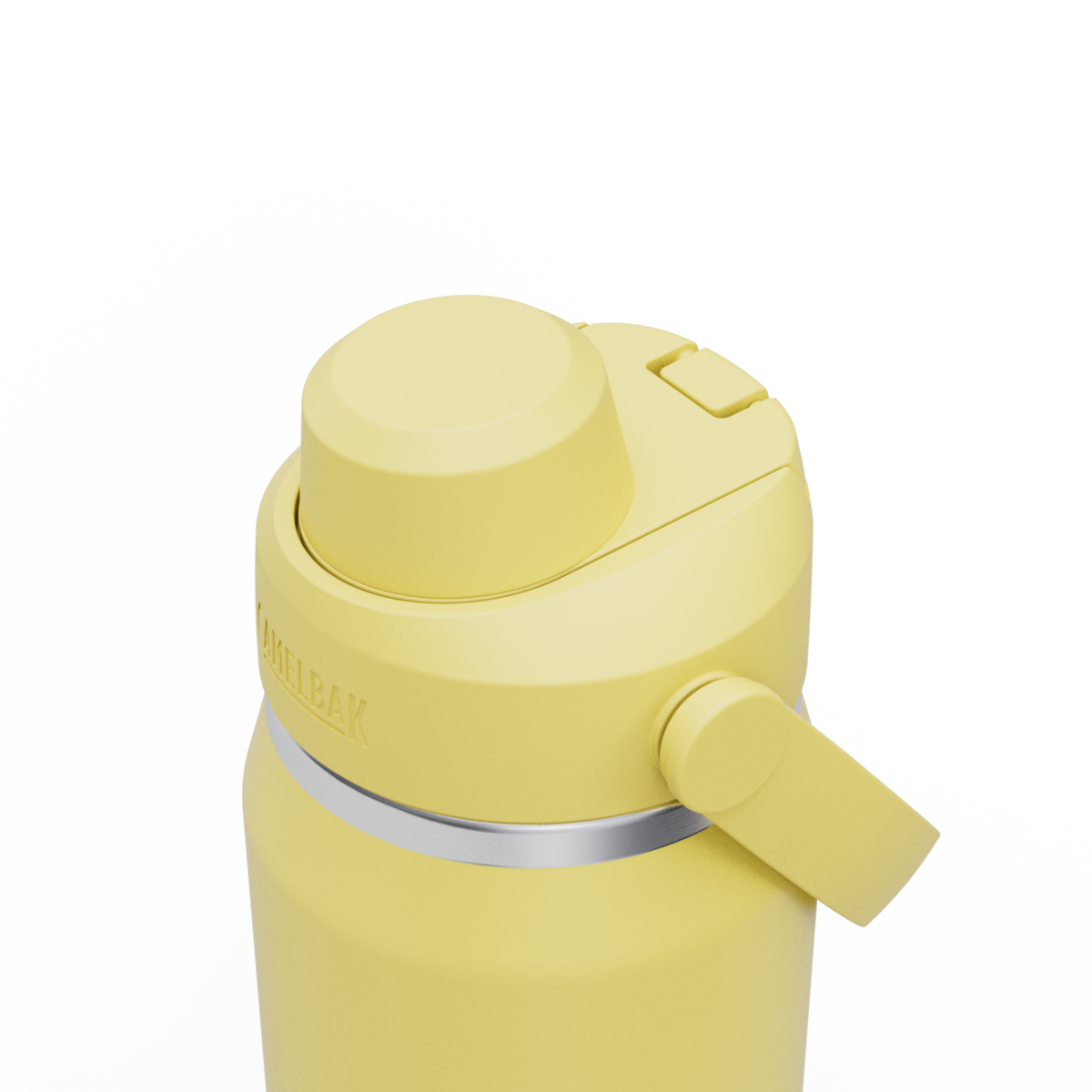Garrafa Térmica Camelbak Thrive 740ml em tom amarelo, com tampa prática e design compacto.