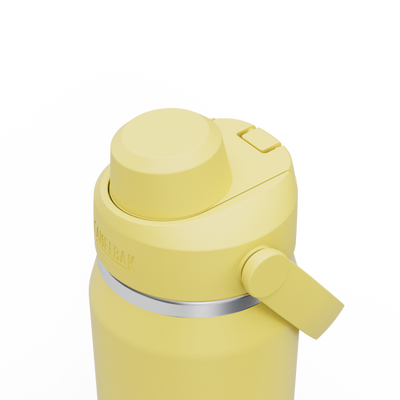 Garrafa Térmica Camelbak Thrive 740ml em tom amarelo, com tampa prática e design compacto.