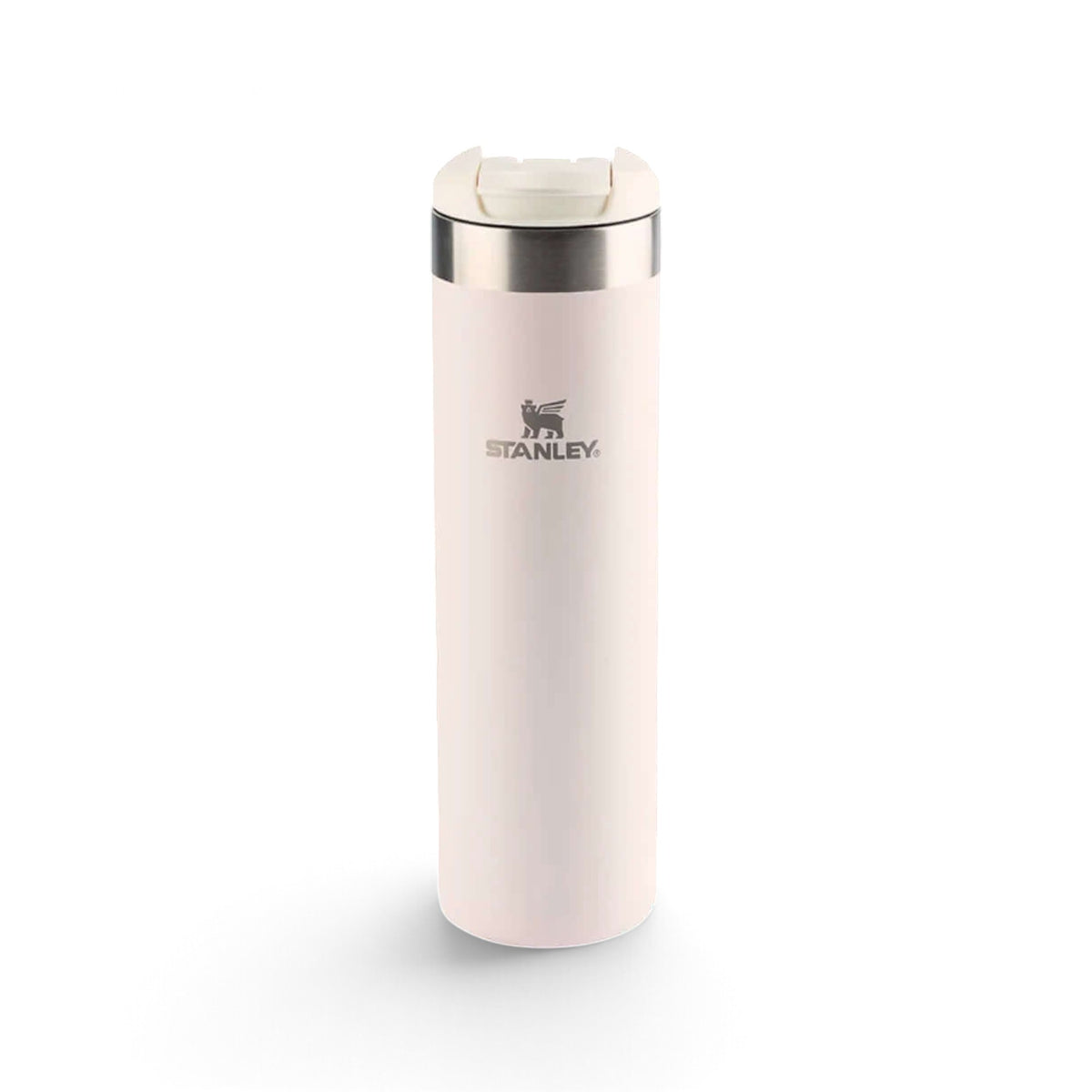 Garrafa Térmica Aerolight™ Transit Stanley 591 ml Branco, vista frontal com tampa fechada