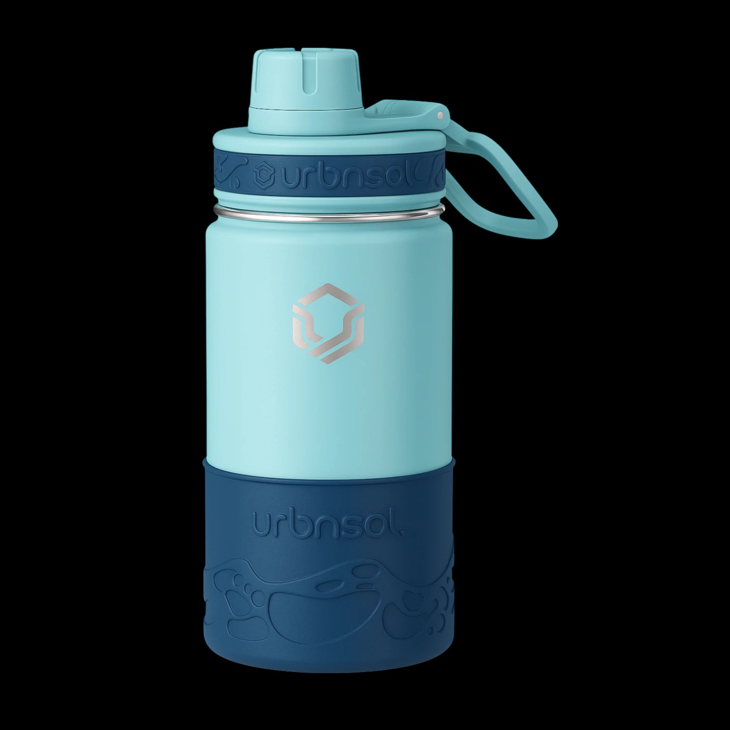 Garrafa Térmica Urbnsol Tradicional - 414ml para manter bebidas quentes por 6h e frias por 12h, ideal para o uso infantil.