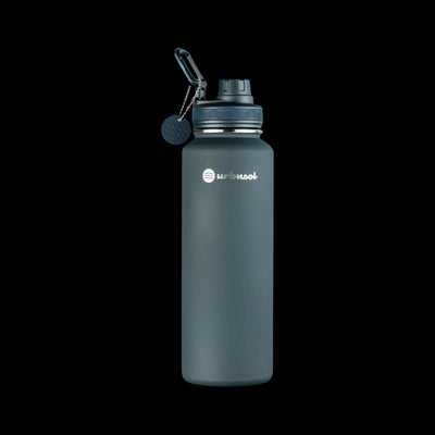 Garrafa Térmica Urbnsol 1,18L - Core e Waves, aço inoxidável, conservação térmica de bebidas por 12 horas quente e 24 horas fria.