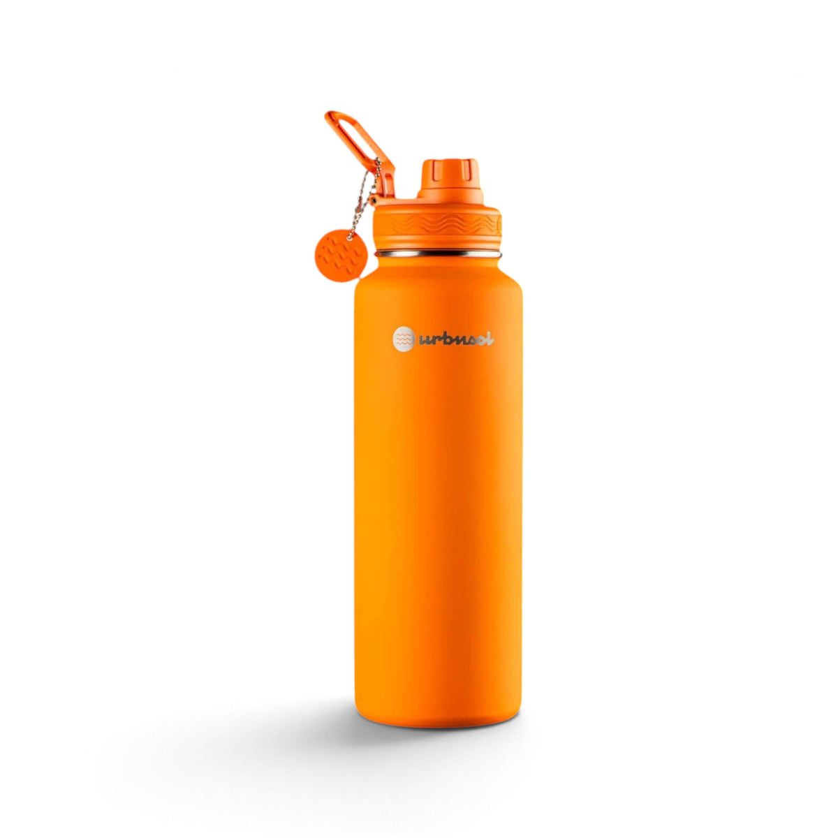 Garrafa Térmica Urbnsol 1,18L - Core e Waves em aço inox para bebidas quentes e frias, frente vista.