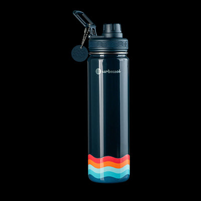 Garrafa Térmica Urbnsol 650ml - Core e Waves, design moderno, ideal para manter bebidas quentes por 12h e frias por 24h, edição limitada.