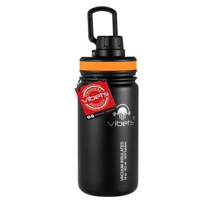 Garrafa Térmica Vibets Kids 415ml - Loop com isolamento superior e design de parede dupla para manter bebidas frias ou quentes.