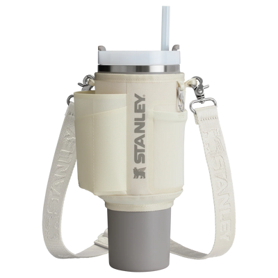 Bolsa para Copo Quencher Stanley - Carry All 1,18L em poliéster reciclado, prática e estilosa, ideal para hidratação hands-free.
