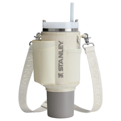 Bolsa para Copo Quencher Stanley - Carry All 1,18L em poliéster reciclado, prática e estilosa, ideal para hidratação hands-free.