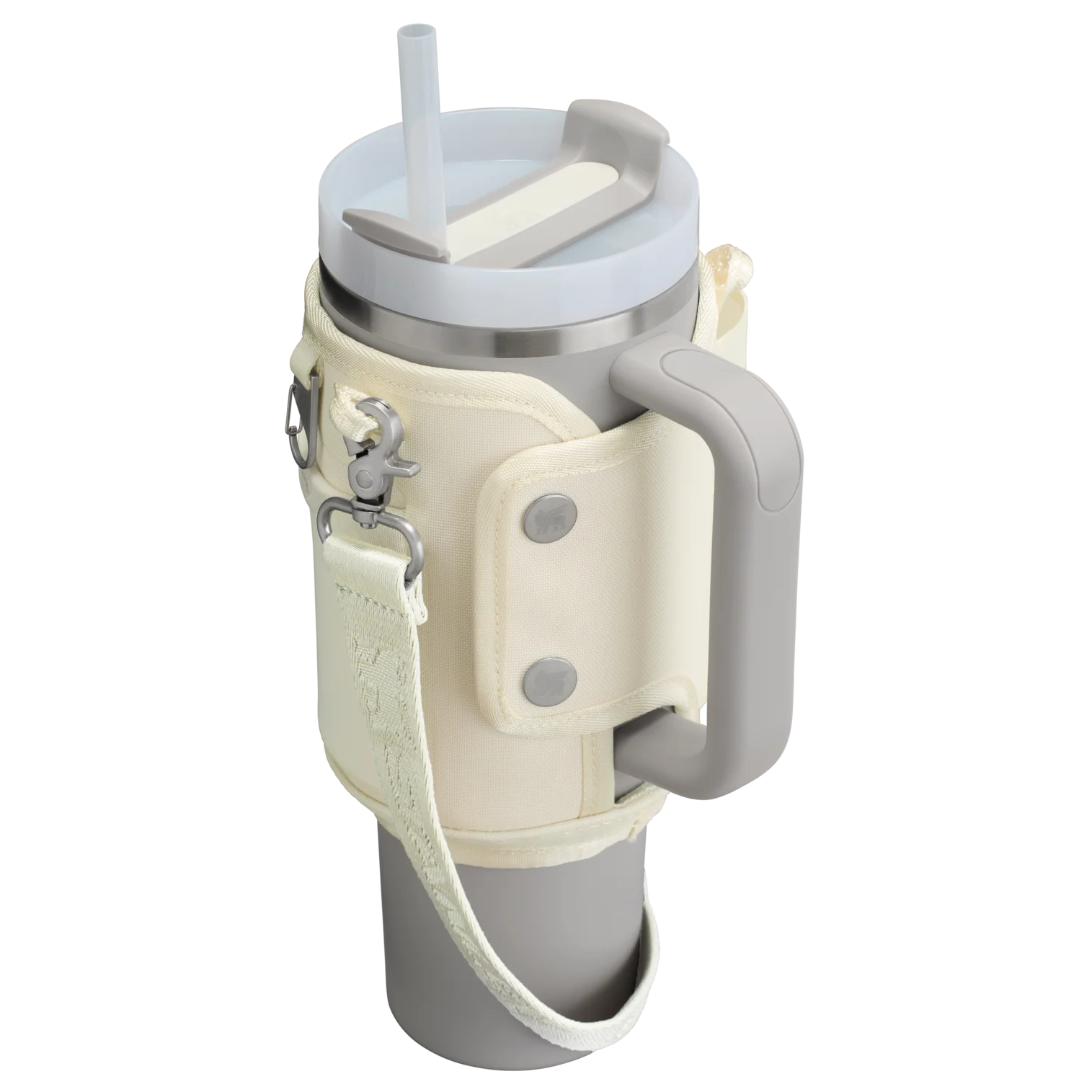 Bolsa para Copo Quencher Stanley - Carry All 1,18L com design elegante e prático, feita de poliéster reciclado, hidratando com estilo.